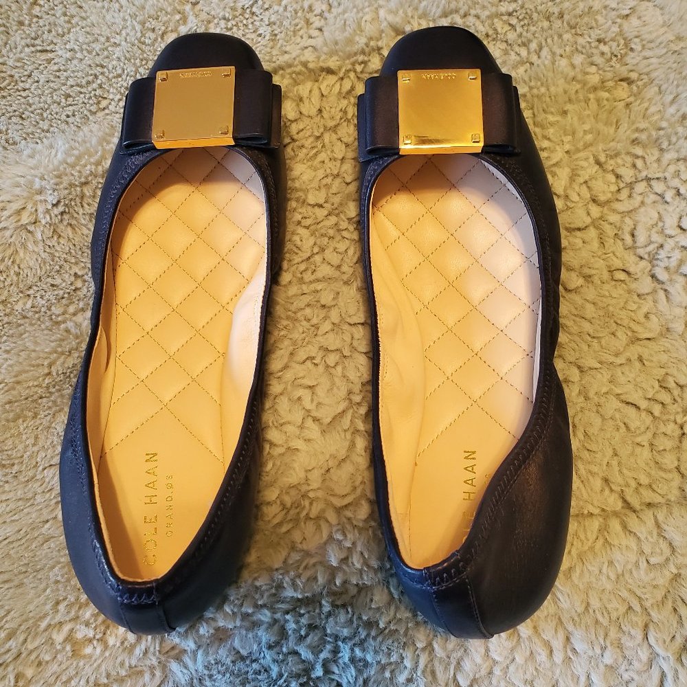 Cole Haan Navy Flats